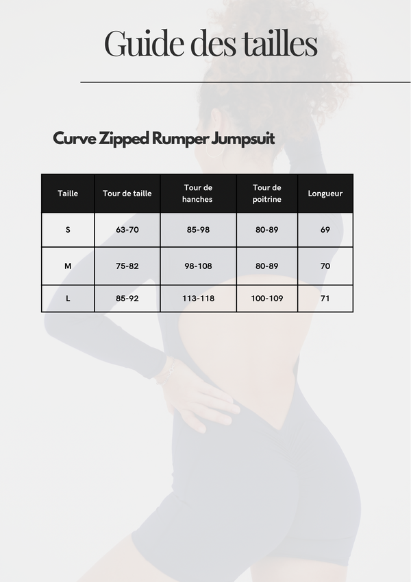Curve Zipped Rumper Jumpsuit